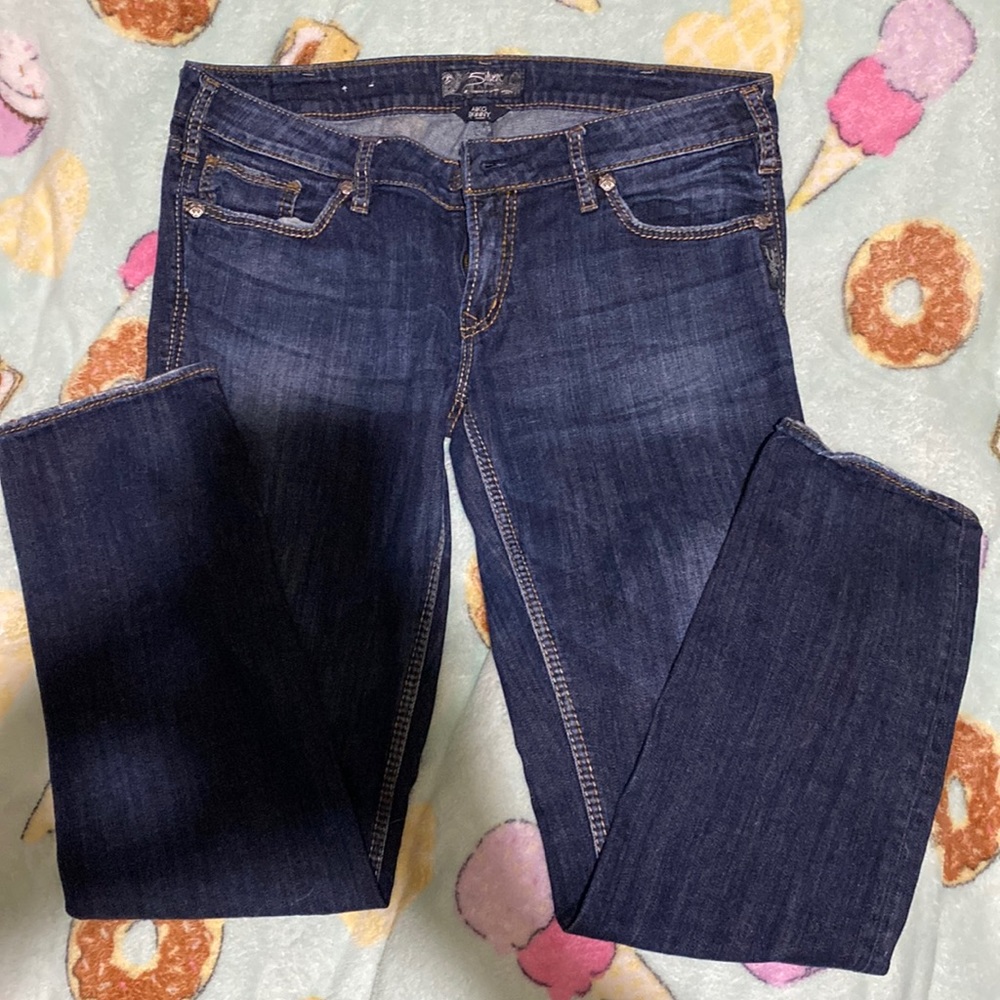 33/31 Aiko Silver Skinny Jeans